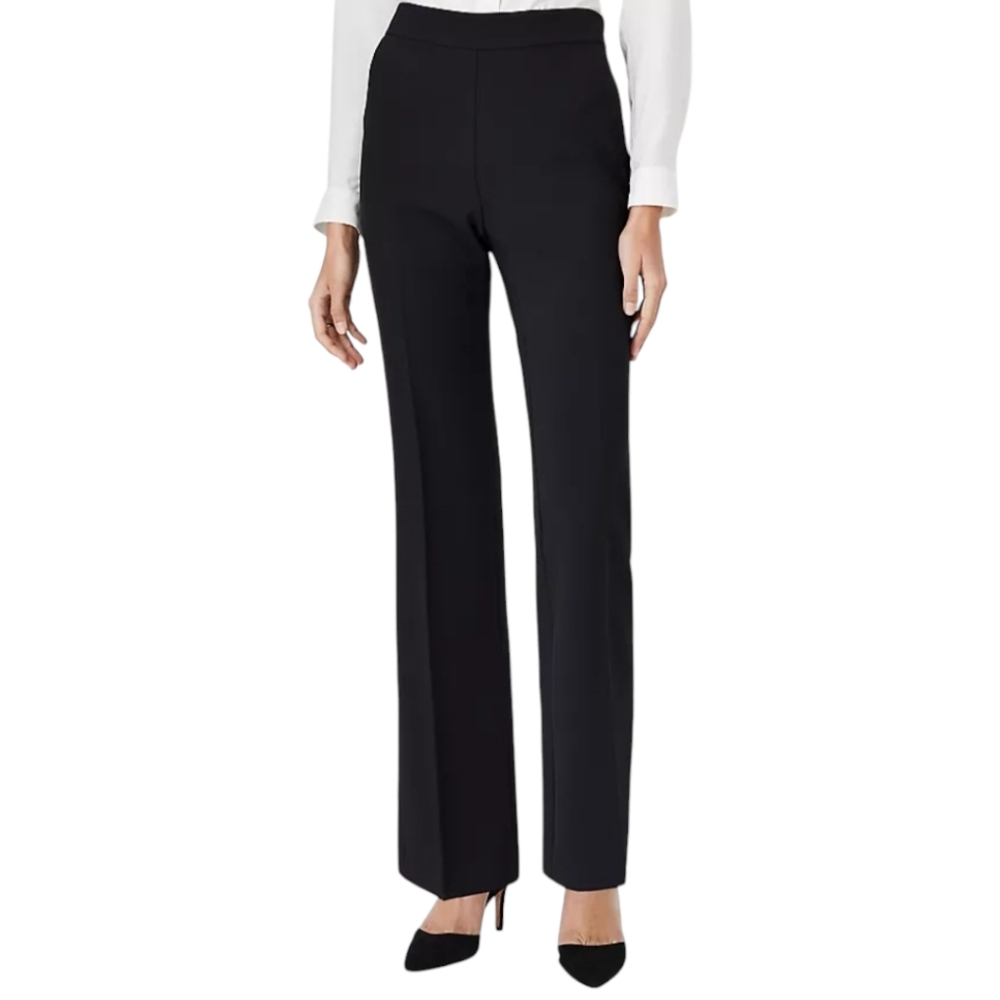 Women's Straight Leg High Rise Black Trousers  sz 6